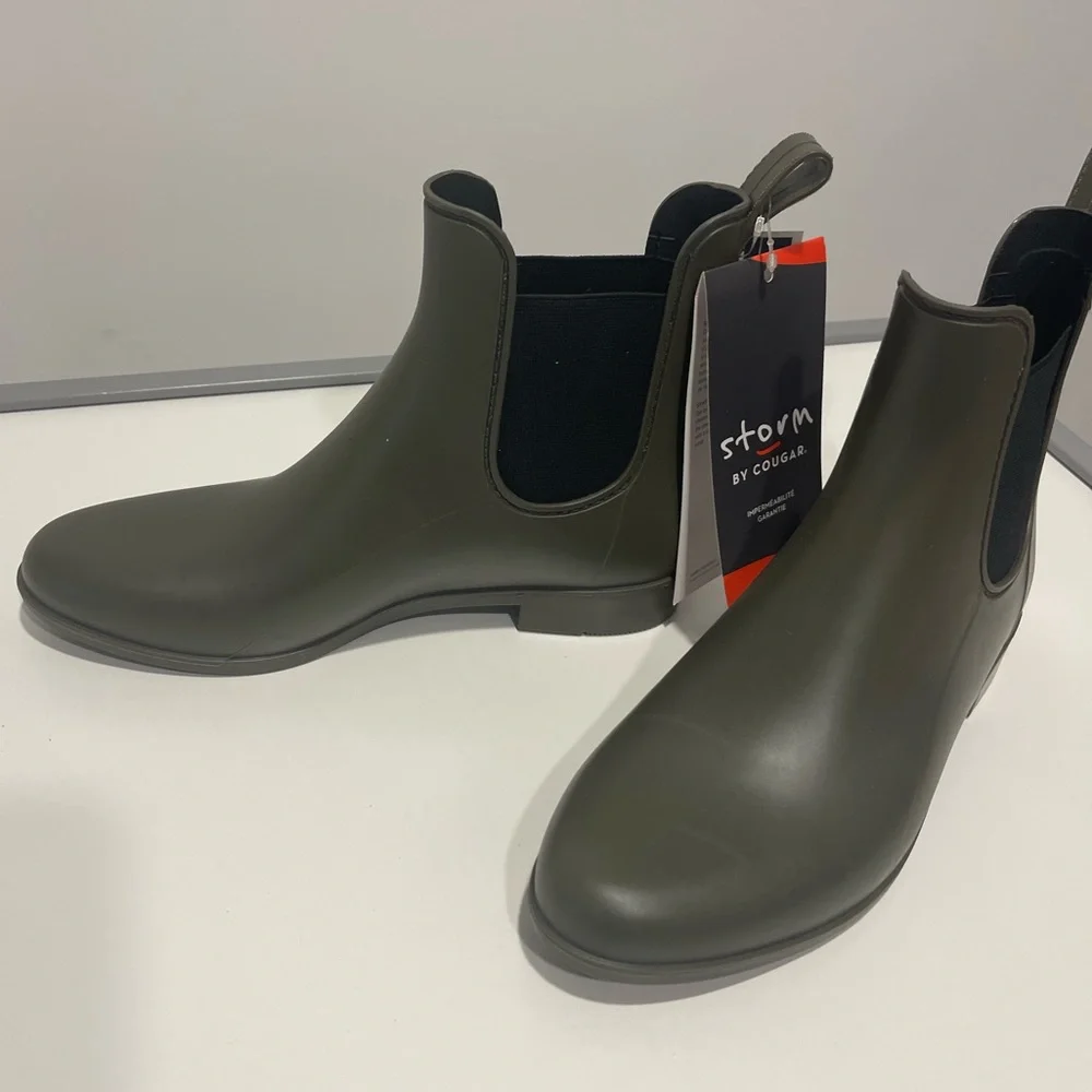Waterproof Rubber Boots Size 9 NWT Short Rain Boots - Picture 5 of 16